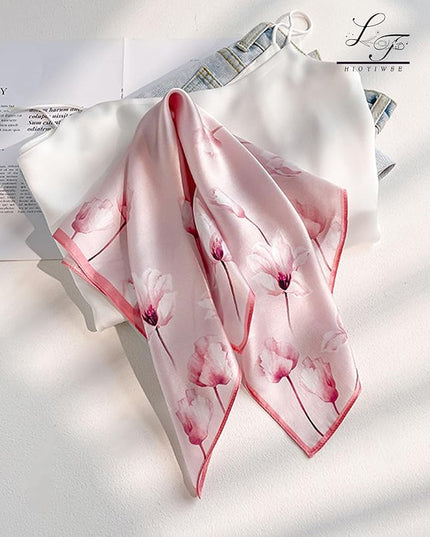 Satin Bandanas Head Scarf For Women Hair Scarves Accessories Lightweight Fashion Wrap Neck Silk Sleeping Headscarf