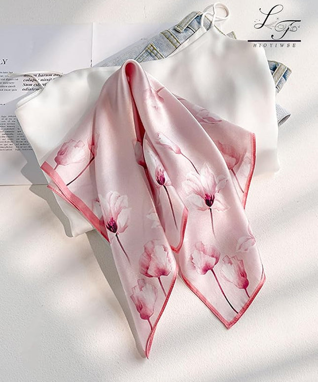 Satin Bandanas Head Scarf For Women Hair Scarves Accessories Lightweight Fashion Wrap Neck Silk Sleeping Headscarf