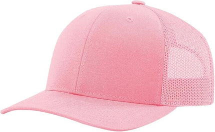 TZ Promise Men Women Plain Cotton Trucker Cap with Breathable Mesh Back, Snapback Baseball Hats