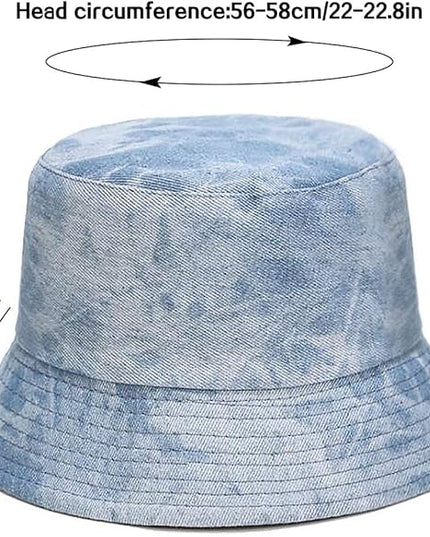 XYIYI Cute Bucket Hat Beach Fisherman Hats for Women, Reversible Double-Side-Wear