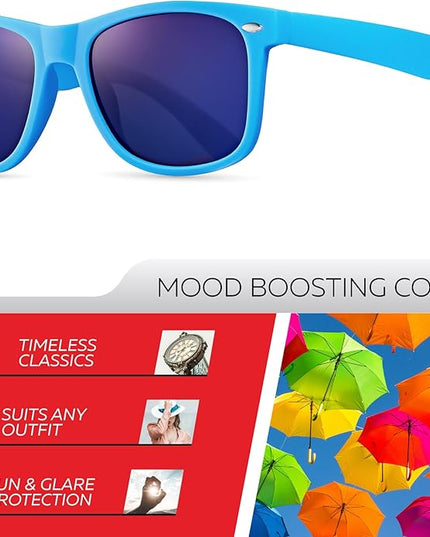 Retro Rewind Polarized Sunglasses for Men and Women - UV Protection Classic Sun Glasses