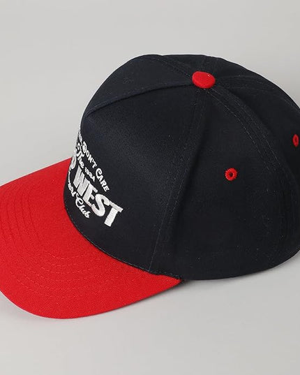 MIRMARU Two-Tone Vintage Canvas Trucker Hats for Men & Women, Adjustable Size Baseball Caps with Trendy Embroidered Design