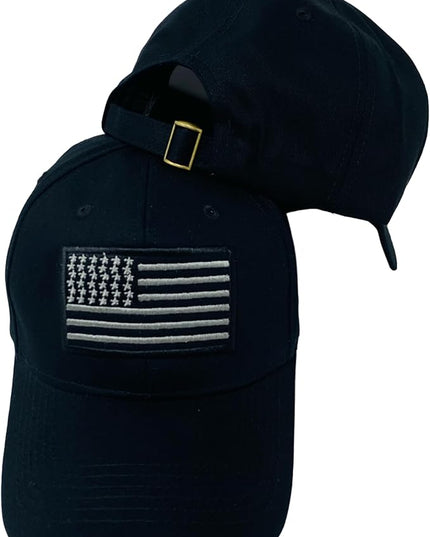 Roytrense Embroidered American Flag Unisex Baseball Cap (100% Cotton)