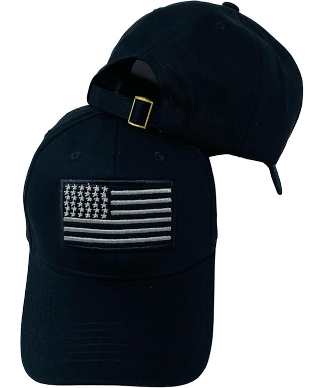 Roytrense Embroidered American Flag Unisex Baseball Cap (100% Cotton)