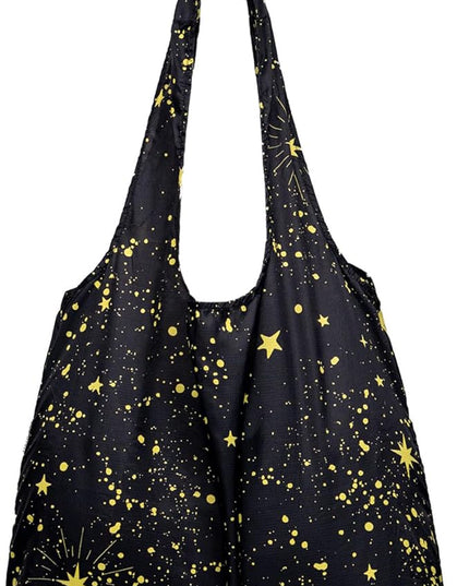 Nanobag Ultralight Foldable Tote for Women & Men, Reusable Grocery & Travel Bag, Packable Collapsible Compact Market Essential (Standard Stars)