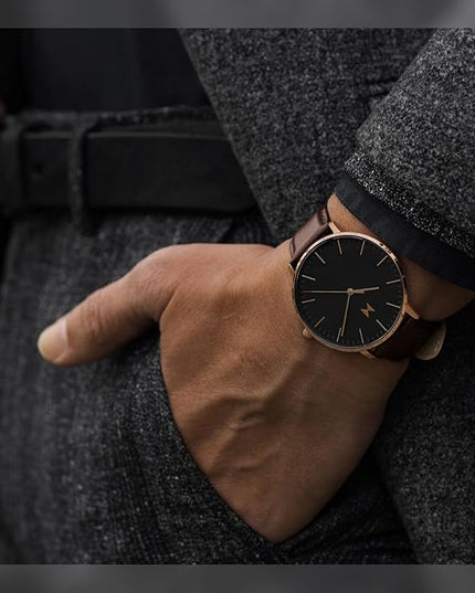 MVMT Men’s Legacy Slim Watch - Analog Watch for Men - Minimalist, Water Resistant 3 ATM/30 Meters Men’s Dress Watch - Premium Japanese Quartz Men’s Wristwatch - 42mm