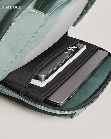 Troubadour Apex 4.0 Compact - 16L Premium Laptop Backpack - Ergonomic & Water Resistant - Designed for Work and Travel - Green Smoke