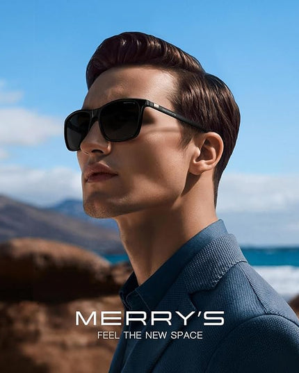 MERRY'S Unisex Polarized Aluminum Sunglasses Vintage Sun Glasses For Men/Women S8286