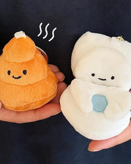 Funny Adorable Ugly Plush Keychain Strong Attachment For Keys Backpacks Travel Accessories Soft Faux Hair Materials Keychain For Travelers