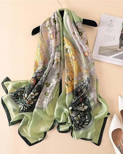 Silk Scarf Mulberry Silk Fashion Scarves Long Lightweight Shawl Wrap …