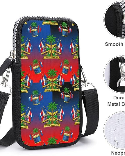 Unisex Small Crossbody Bags, Women Men Portable Adjustable Crossbody Phone Wallet Pouch