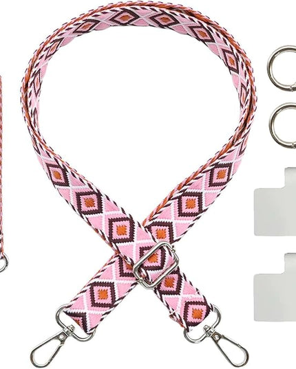 LEMEDE Adjustable Phone Lanyard - Phone Wristlet & Crossbody Phone Strap, Versatile for ID, Camera，Key straps(1" Width)