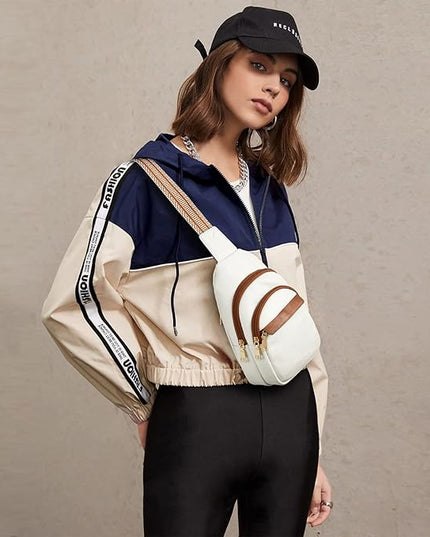 BOSTANTEN Small Sling Bag for Women Leather Crossbody Bags Fanny Pack Chest Bag for Travel