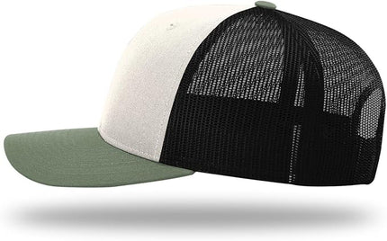 Richardson 112 Trucker Hat - Premium Adjustable Snapback Hat - Structured Six Panel Richardson Blank Caps