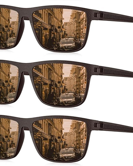 KALIYADI Polarized Sunglasses for Men, Lightweight Sun Glasses with UV Protection for Driving Fishing Golf