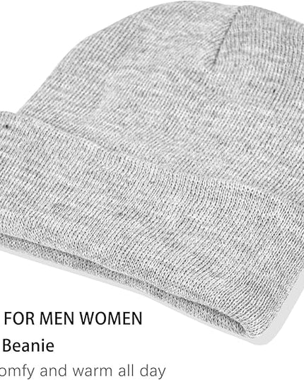 ZOORON 1&2 Pack Beanie for Men Women Slouchy Beanie Hats Winter Knit Caps Soft Ski Hat Unisex