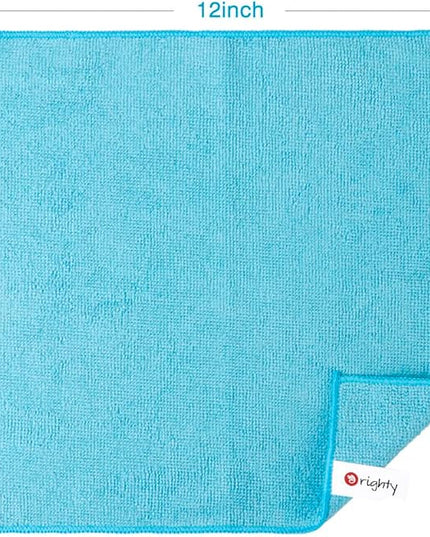 Orighty Microfiber Cleaning Cloth Pack of 120, Microfiber Towels for Cars, Highly Absorbent Car Cleaning Supplies, Lint Free Cloths Clean Rags for Car Care, House, Kitchen, 12x12 inch