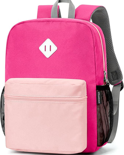 STEAMEDBUN Kids Backpack Girl 4-6, Girls Backpack for Elementary Kindergarten School -15inch