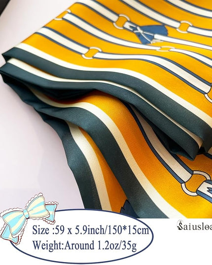 Purse Scarf For Handbags Head Scarves For Women's Hair Bags Scarfs Long Skinny Scarves Fashion Silky