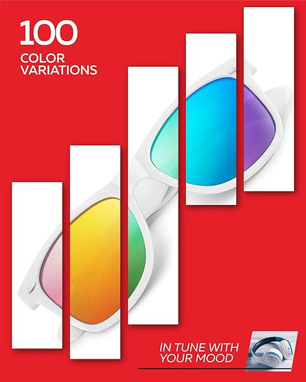 Retro Rewind Polarized Sunglasses for Men and Women - UV Protection Classic Sun Glasses