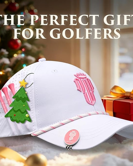 NJF Golf™ Hat Men - Breathable Mens Golf Hats, Adjustable Rope Snapback Cap, Convenient Cap with Tee Holder