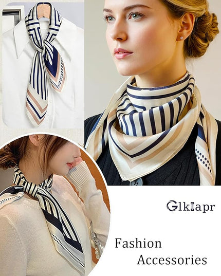 Satin Bandana Headscarf for Women Silky Hair Scarves for Fashion Lightweight