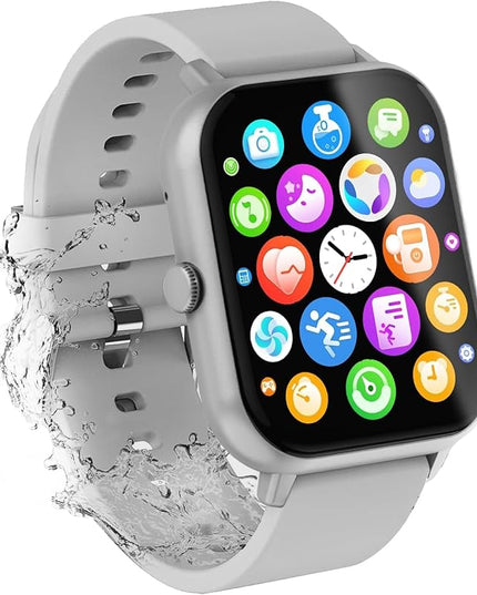 Smart Watch for Men Women Compatible with iOS Android Phone,1.83" Full Touchscreen IP68 Waterproof Smartwatch,Fitness Tracker with Make/Recive Call 123+ Sport Modes Heart Rate/Sleep Monitor