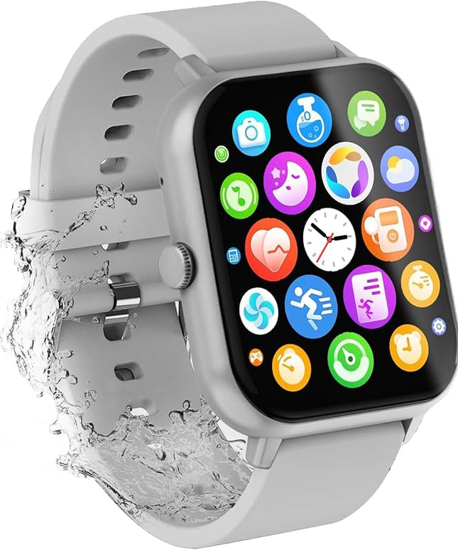 Smart Watch for Men Women Compatible with iOS Android Phone,1.83" Full Touchscreen IP68 Waterproof Smartwatch,Fitness Tracker with Make/Recive Call 123+ Sport Modes Heart Rate/Sleep Monitor
