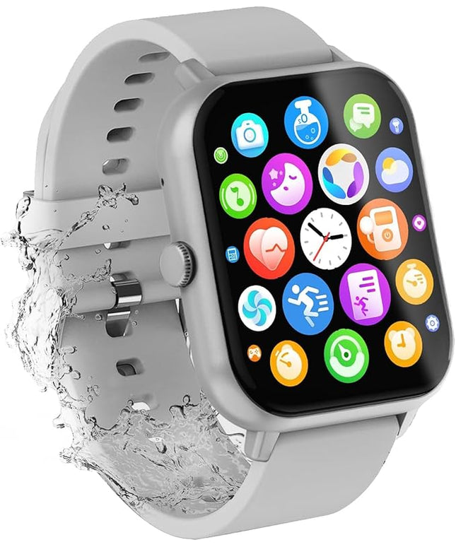 Smart Watch for Men Women Compatible with iOS Android Phone,1.83" Full Touchscreen IP68 Waterproof Smartwatch,Fitness Tracker with Make/Recive Call 123+ Sport Modes Heart Rate/Sleep Monitor