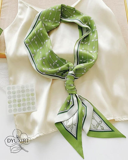 Head Scarf Purse Handle Neck Satin Hair Scarfs For Bag Lightweight Silky Long Thin Women's Fashion Scarves 59 * 5.9”