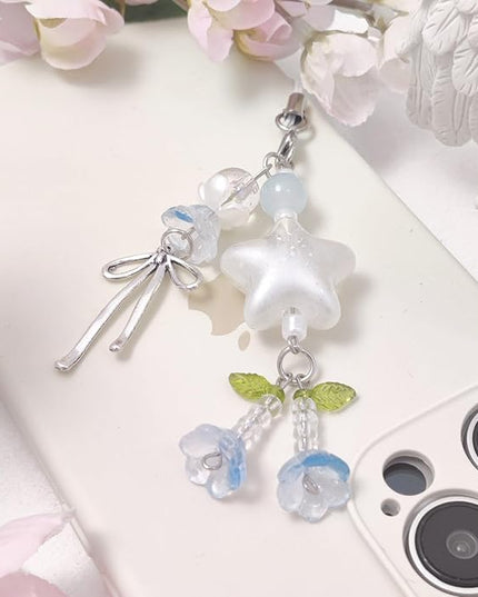 1-4PCS Cute Phone Charms Aesthetic Y2K Cell Phone Charms Strap Pink Strawberry Butterfly Star PhoneCharm Y2K Accessories for Bag Keychain Airpods Camera Pendants Decor