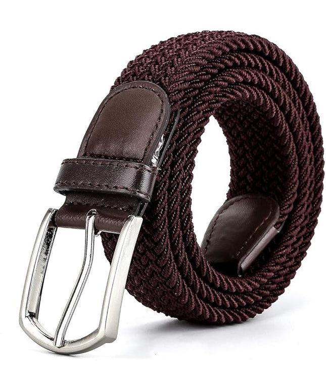 Braided Canvas Woven Elastic Stretch Belts for Men/Women/Junior with Multicolored