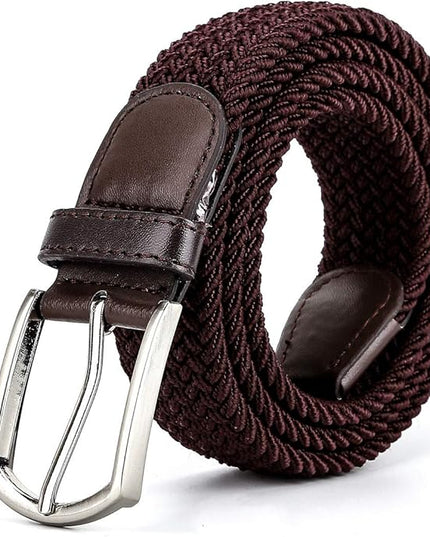 Braided Canvas Woven Elastic Stretch Belts for Men/Women/Junior with Multicolored