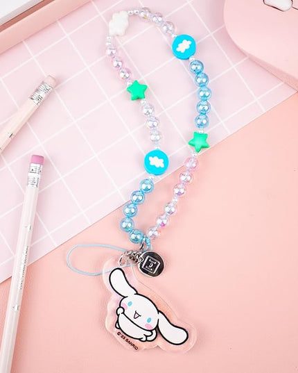 iFace Hello Kitty and Friends Beaded Wristlet Universal Phone Charm Strap - Cute Wrist Chain Lanyard Aesthetic Decor Strap for Cell Phone Camera Keys AirPods Keychains