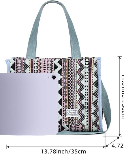 Valleycomfy Corduroy Tote Bag for Women Travel Crossbody Bag Purse Women Shoulder Bags Work Handbags Everyday Hobo Bag