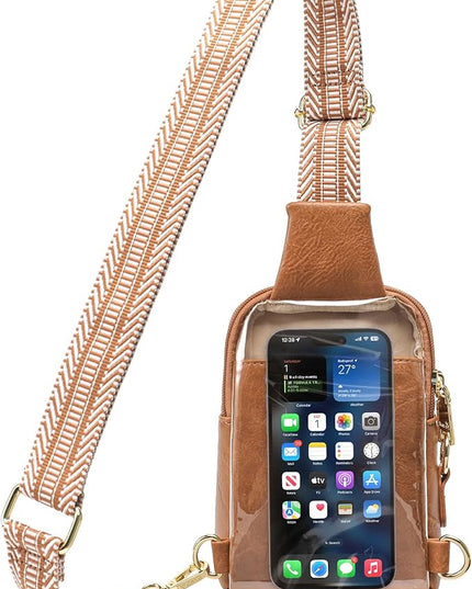 INICAT Sling Bag for Women Touchscreen Small Crossbody Cell Phone Purse Fanny Pack