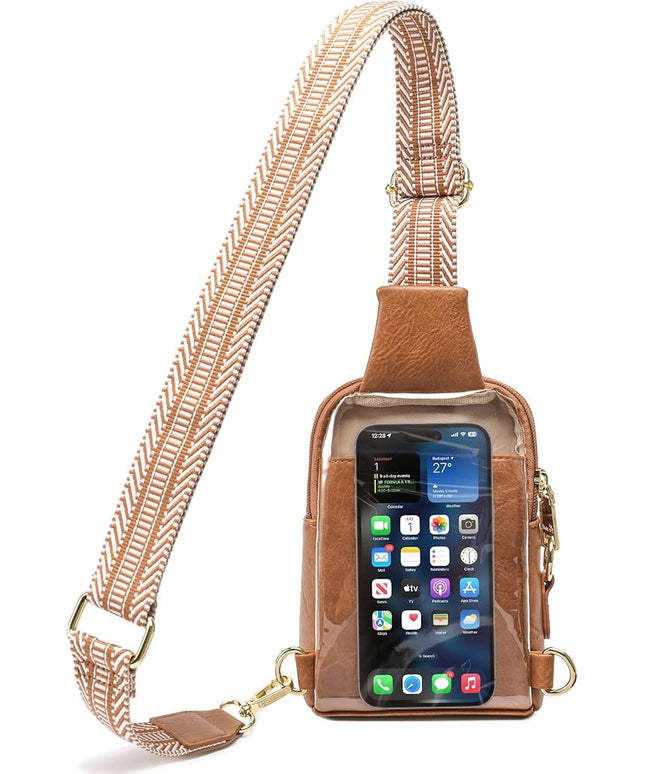 INICAT Sling Bag for Women Touchscreen Small Crossbody Cell Phone Purse Fanny Pack