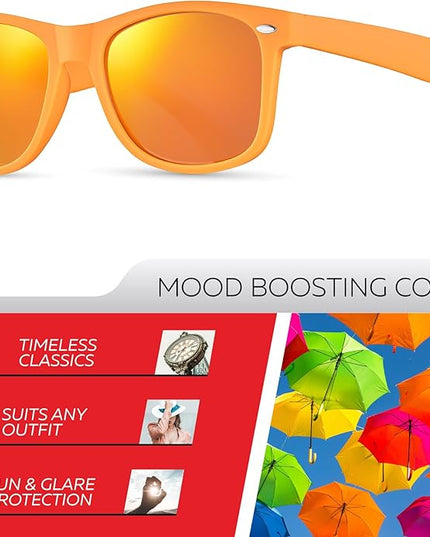 Retro Rewind Polarized Sunglasses for Men and Women - UV Protection Classic Sun Glasses