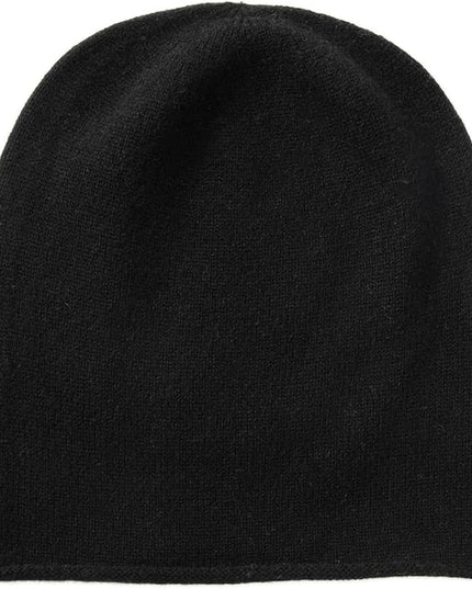 Villand 100% Cashmere Slouchy Beanie Hat for Women, Knitted Ladies Soft Warm Cashmere Skull Beanies Cap