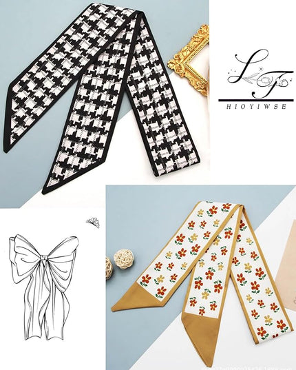Purse Scarf Handbags For Women Skinny Hair Neck Accessories Scarves With Bag Scarfs Handle Fashion Lightweight
