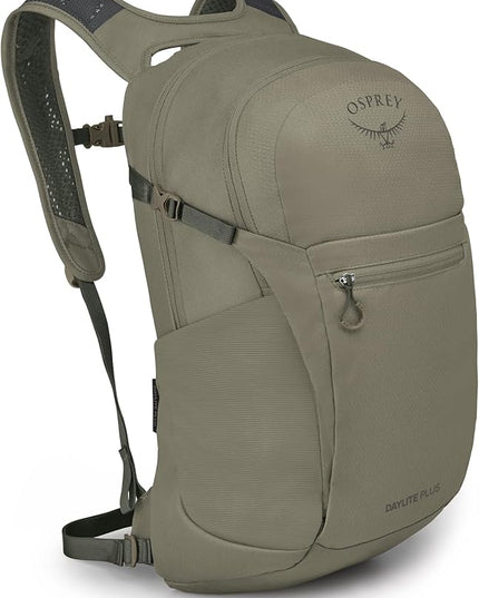 Osprey Daylite Plus Commuter Backpack – Lightweight, Everyday Pack with Laptop Sleeve and Water Bottle Pockets – Ideal for Work, School, and Travel with Versatile Storage Options, Tan Concrete