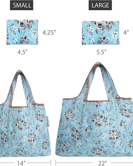 allydrew Large Foldable Tote Nylon Reusable Grocery Bags