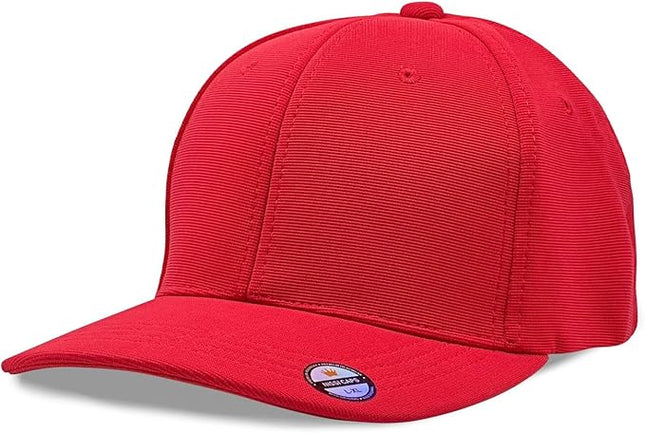 [2 Pack] Hybrid Stretch-Fitted Trucker Cap, Baseball Cap with Air Mesh