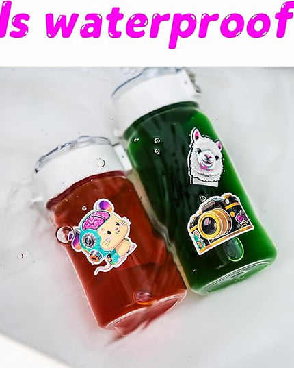 Cool & Trendy Fun Stickers – 120pcs | Easy Peel, Waterproof, No Residue | for Teens & Adults, Laptops, Skateboards, Water Bottles & Suitcases