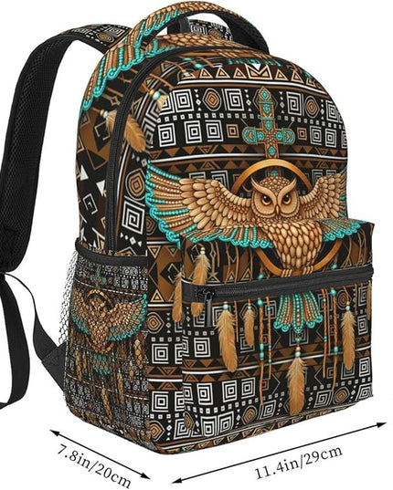 Native American Backpack for Men Women,Casual Travel Hiking Camping Backpacks Lightweight Bookbag