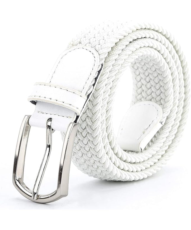 Braided Canvas Woven Elastic Stretch Belts for Men/Women/Junior with Multicolored