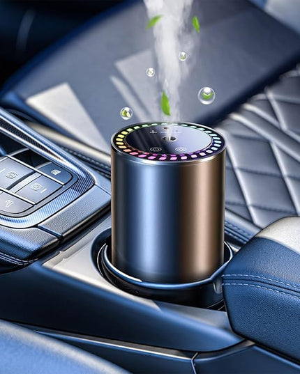 Smart Car air Fragrance/Car air freshener/Fragrance Diffuser for Auto Home Office Bedroom,Auto On/Off,3-Modes Adjustable, Built-in Battery,Starry Light,Lasts for 24 Weeks,Cologne