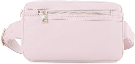 LOVESOME Vegan Leather Everywhere Fashion Waist Bag Fanny Pack Crossbody Bag Belt Bag Sling Bag with Adjustable Strap for Women (Blush)