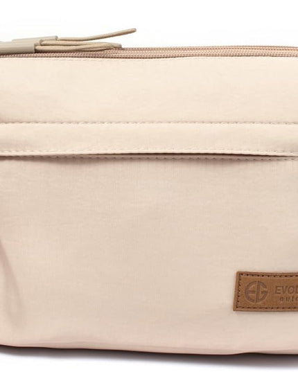 Crossbody Sling Bag Canvas Purse Small Shoulder Handbag 5 Pocket Casual Travel Messenger Hobo Bag Phone Satchel Backpack