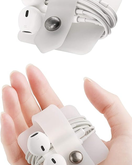 Cord Organizer Earbuds Holder Earphone Wrap Earphones Organizer Headset Headphone Earphone Wrap Winder Cord Manager Cable Winder Set of 3